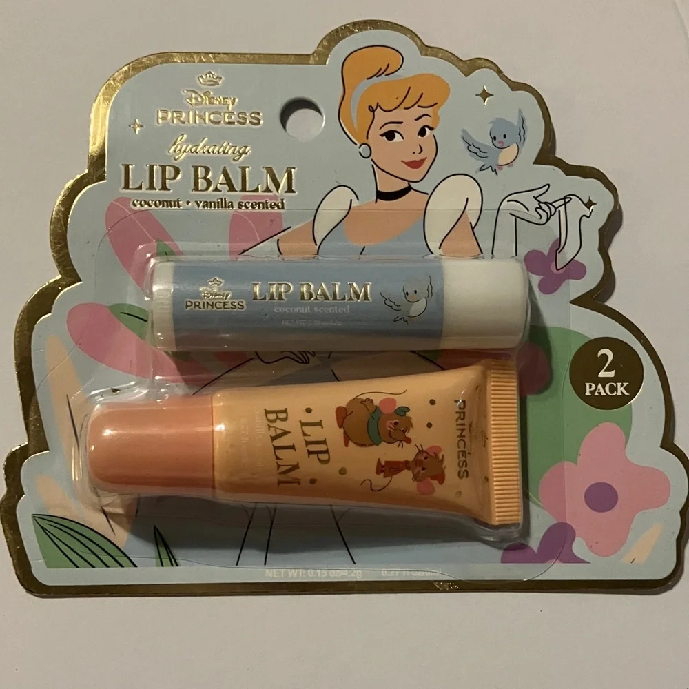 Disney Princess Lip Gloss and Balm Collection - Belle, Cinderella,‎ Ariel